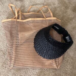 Beach Tote and Visor